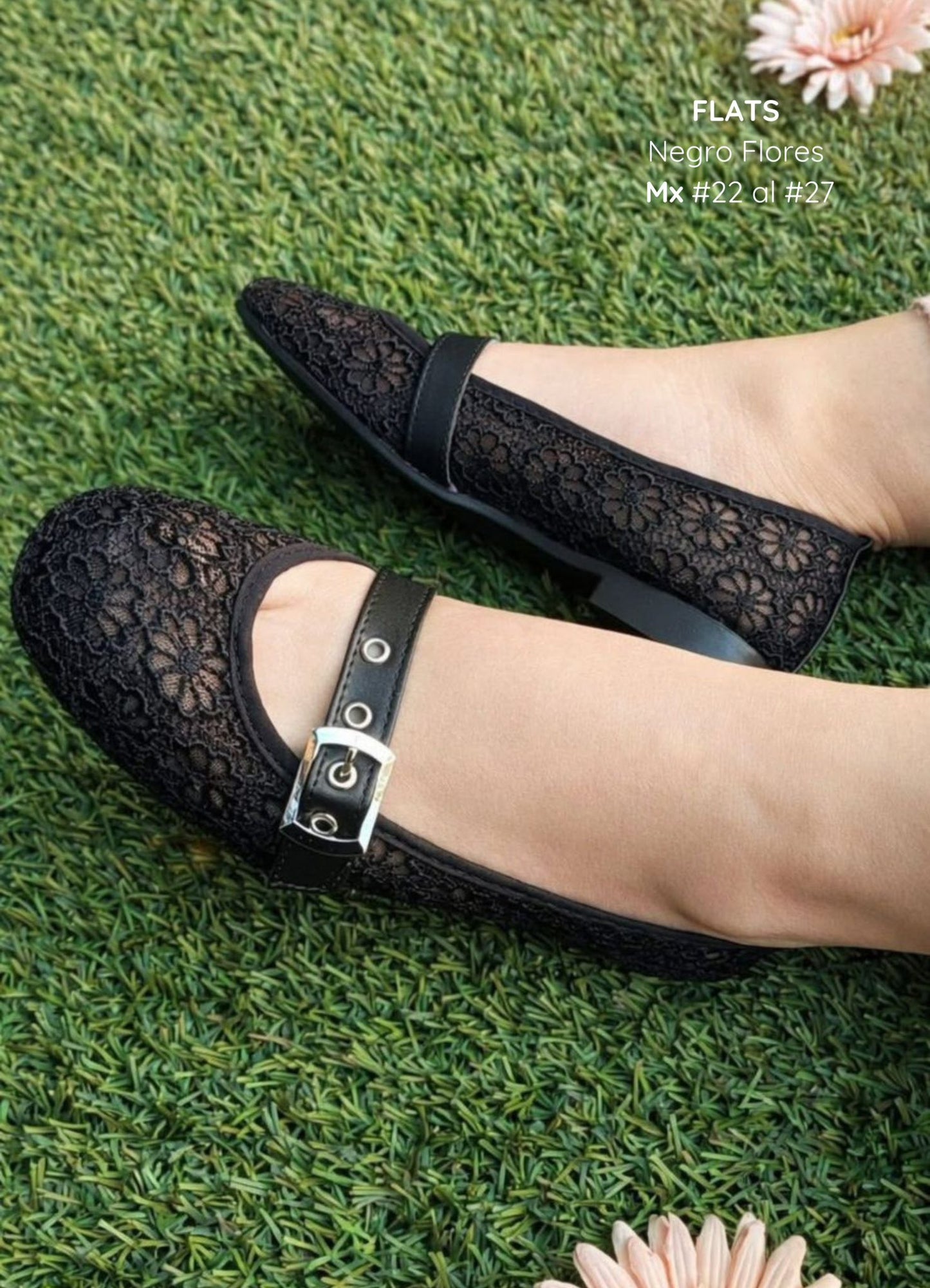 FLATS NEGRO FLORES