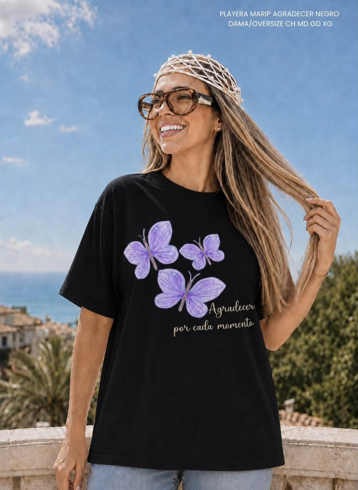 PLAYERA MARIP AGRADECER NEGRO