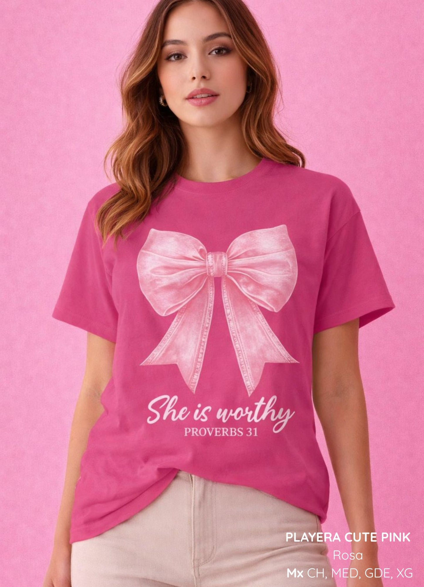 PLAYERA CUTE PINK