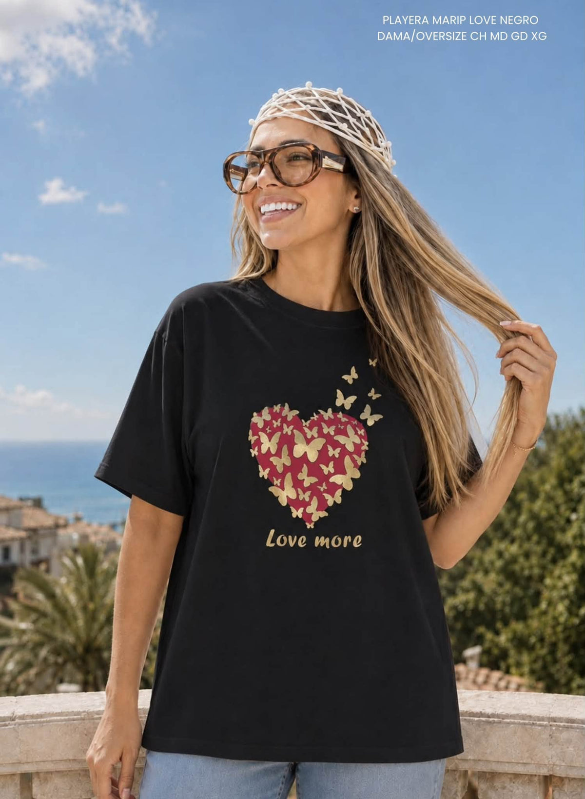 PLAYERA MARIP LOVE NEGRO