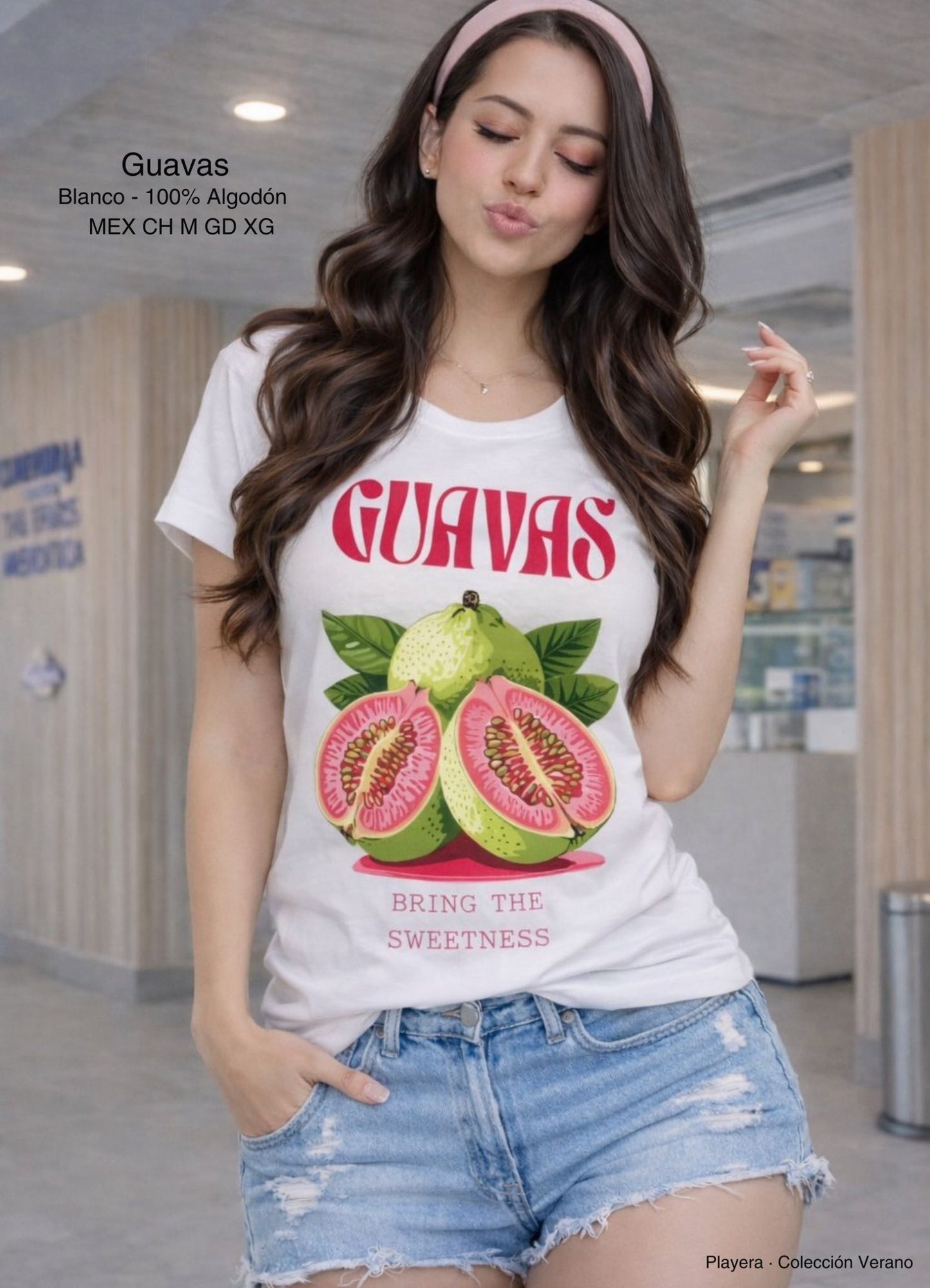 PLAYERA GUAVAS BLANCO