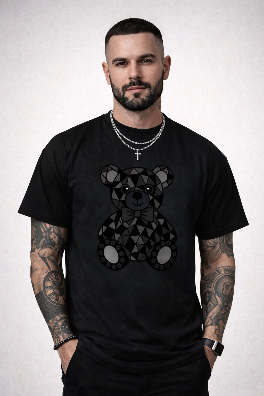 PLAYERA MIDNIGHT DIAMOND BEAR