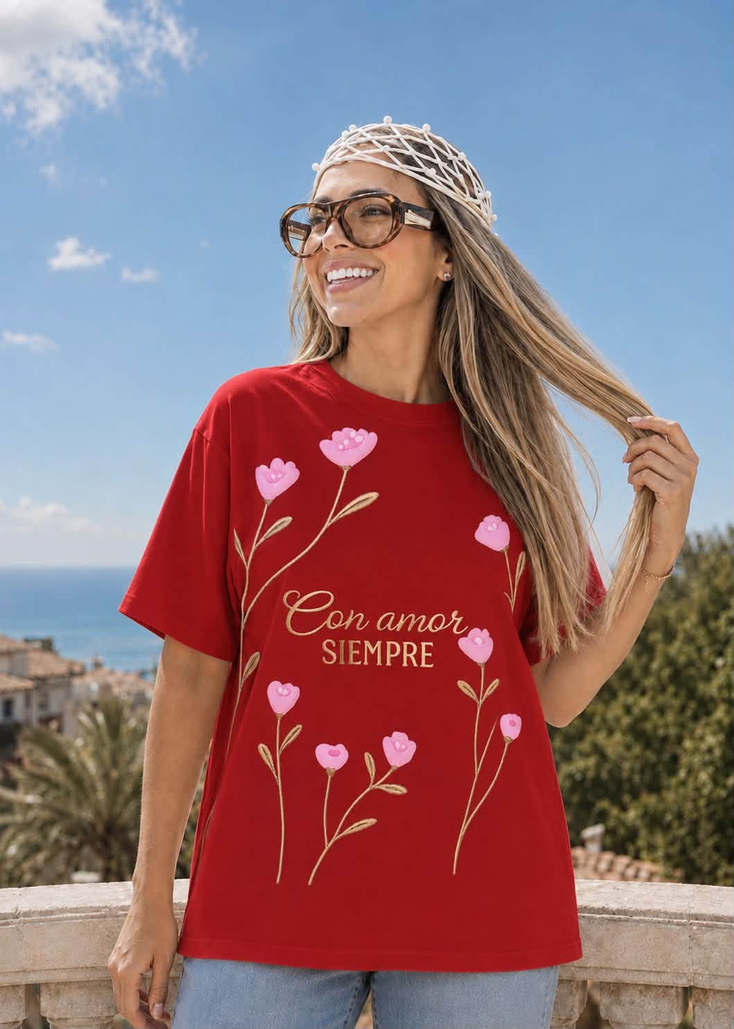 PLAYERA CON AMOR SIEMPRE