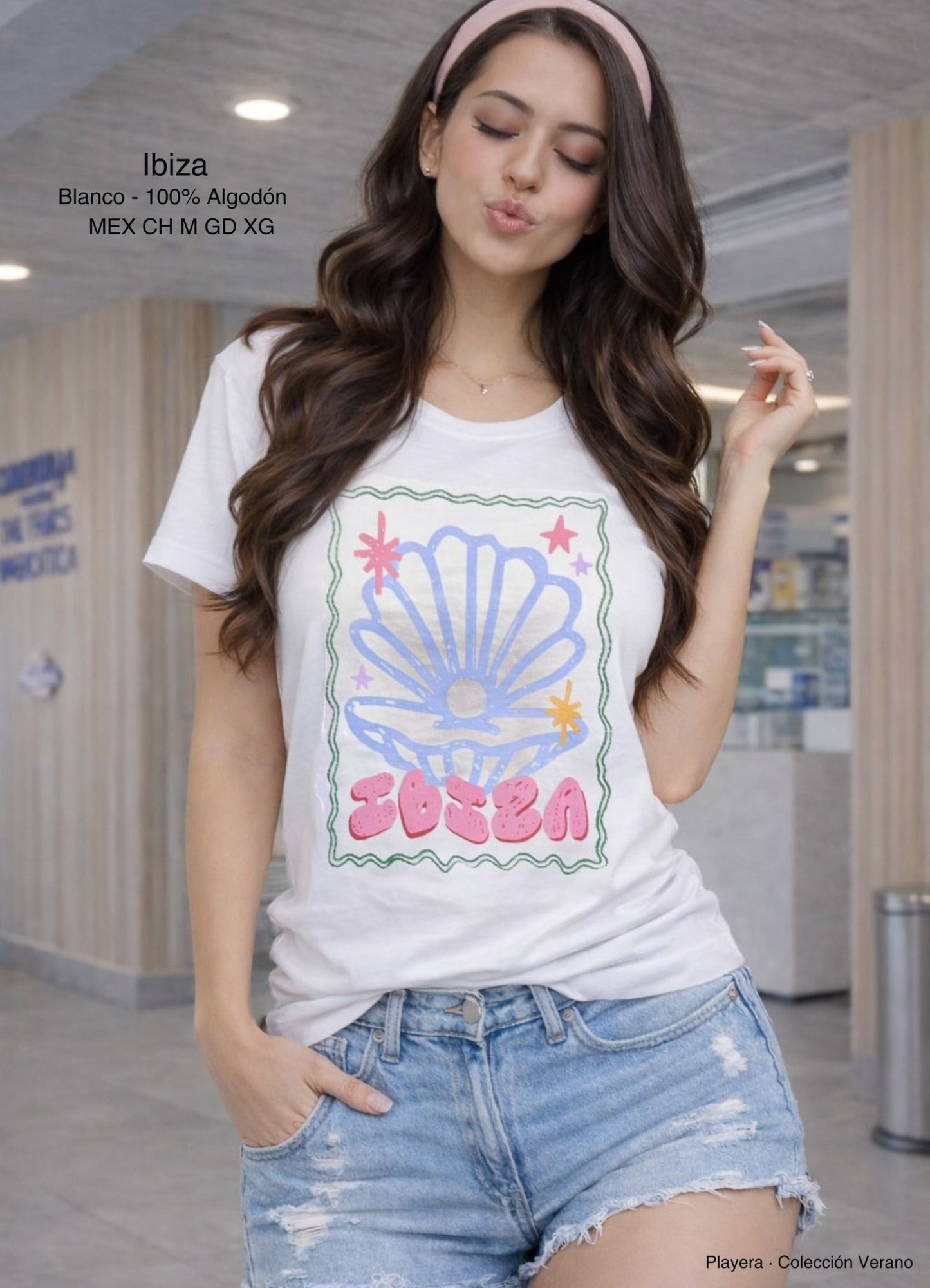 PLAYERA IBIZA BLANCO