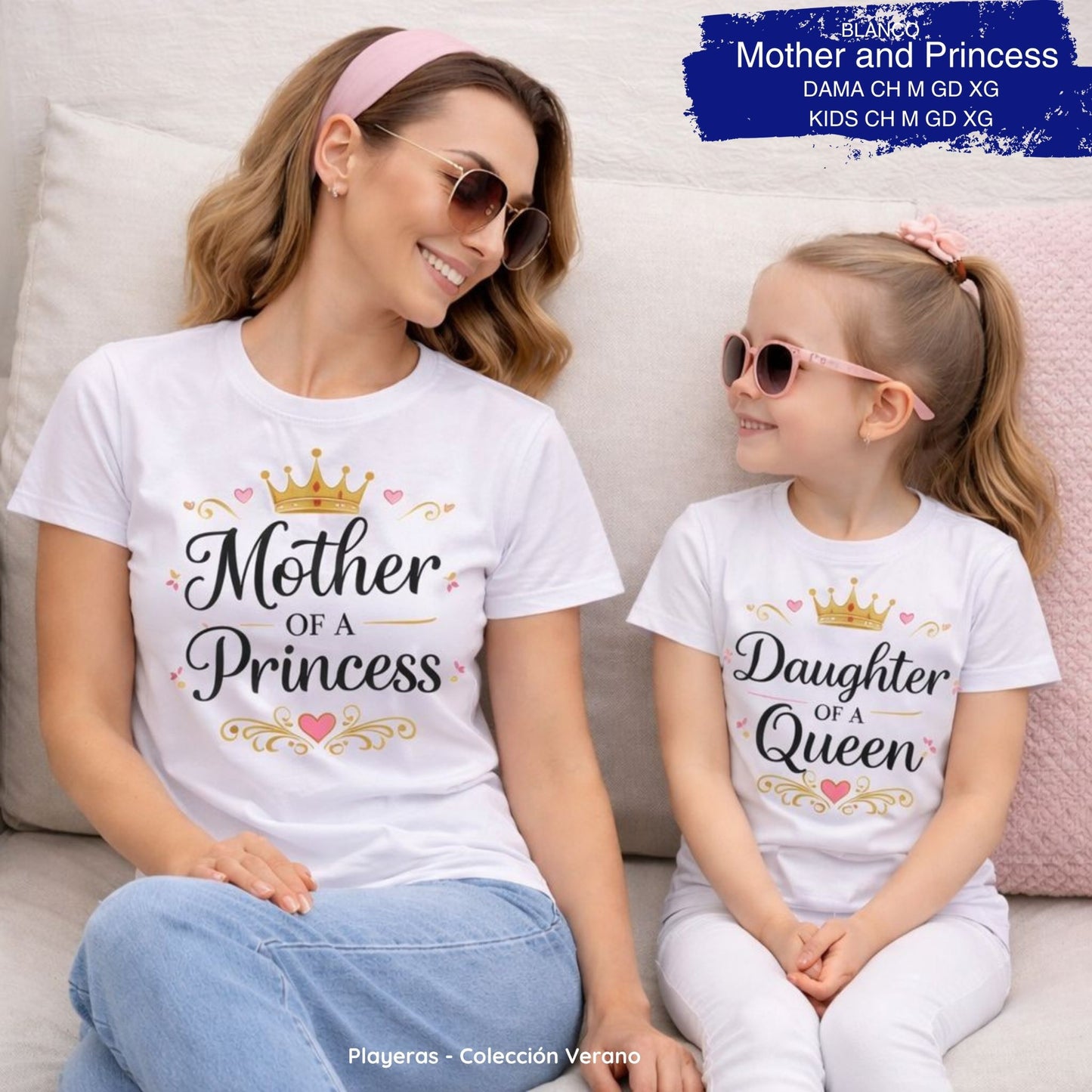 PLAYERA PRINCESS AND MOTHER DAMA