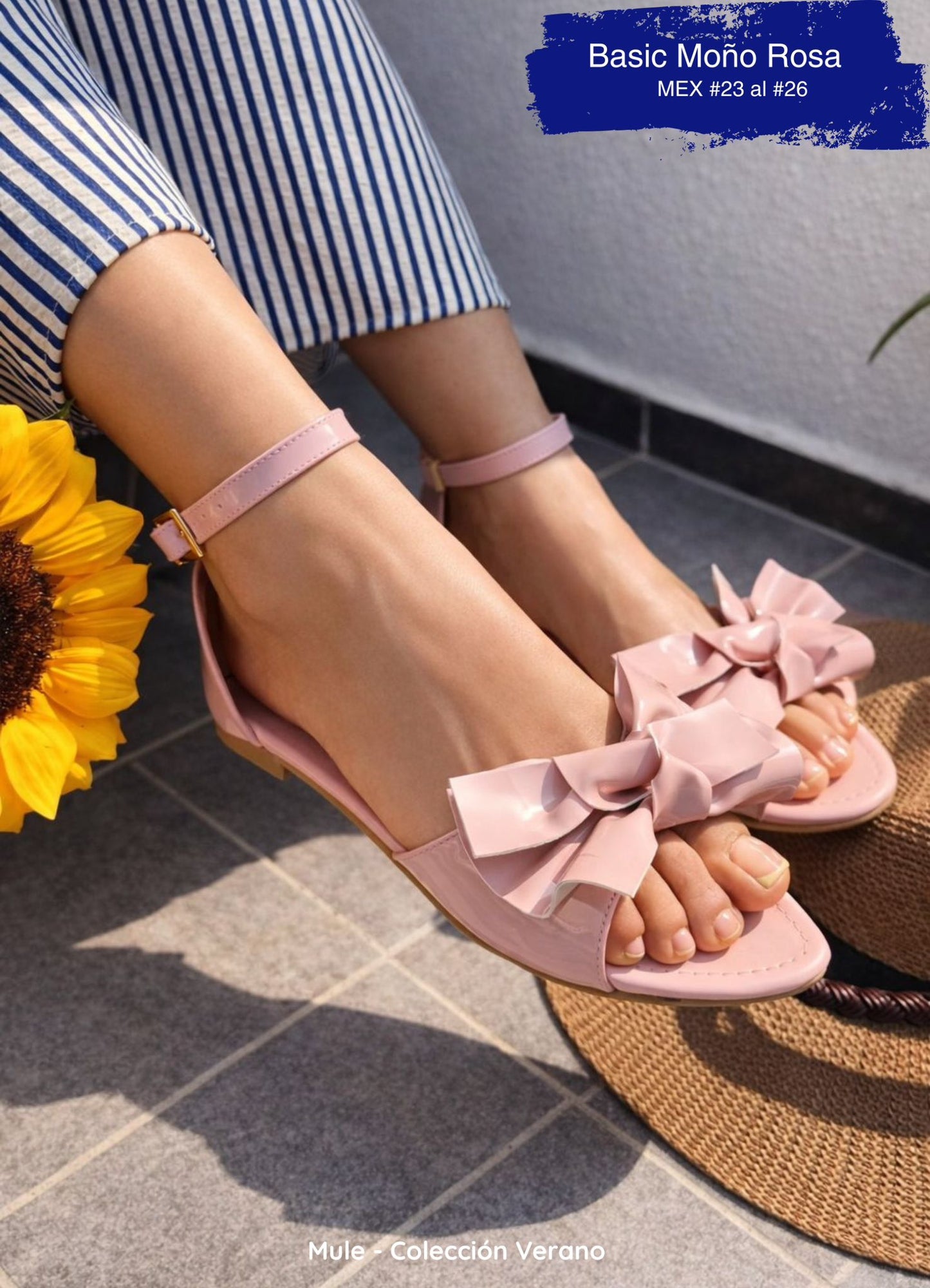 MULE BASIC MOÑO ROSA