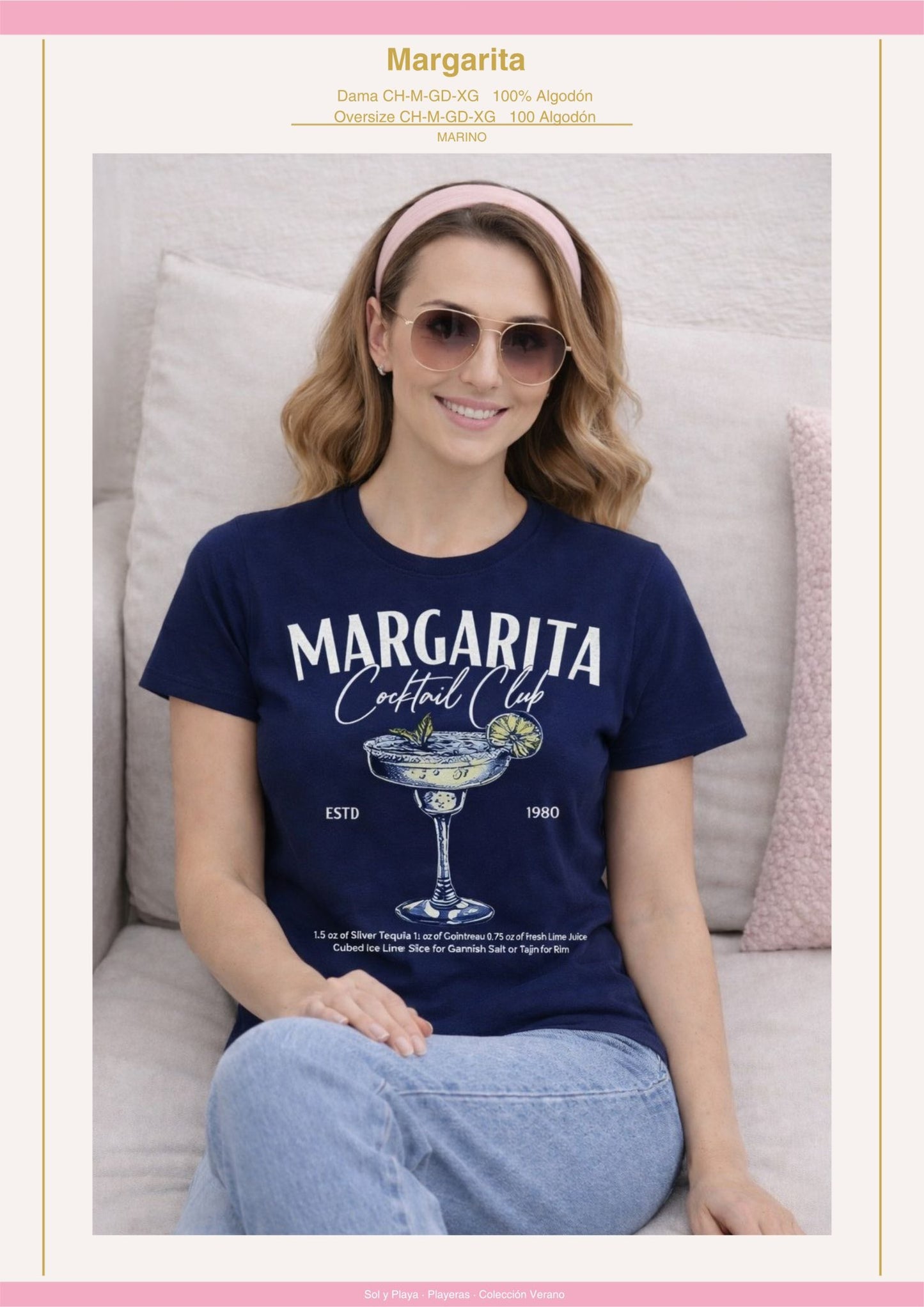 PLAYERA MARGARITA DAMA