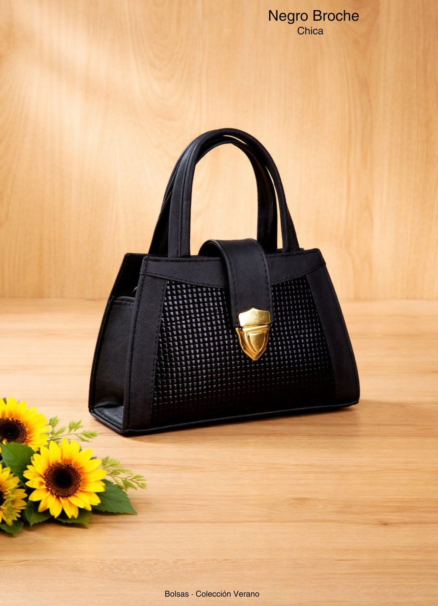 BOLSA NEGRO BROCHE CH
