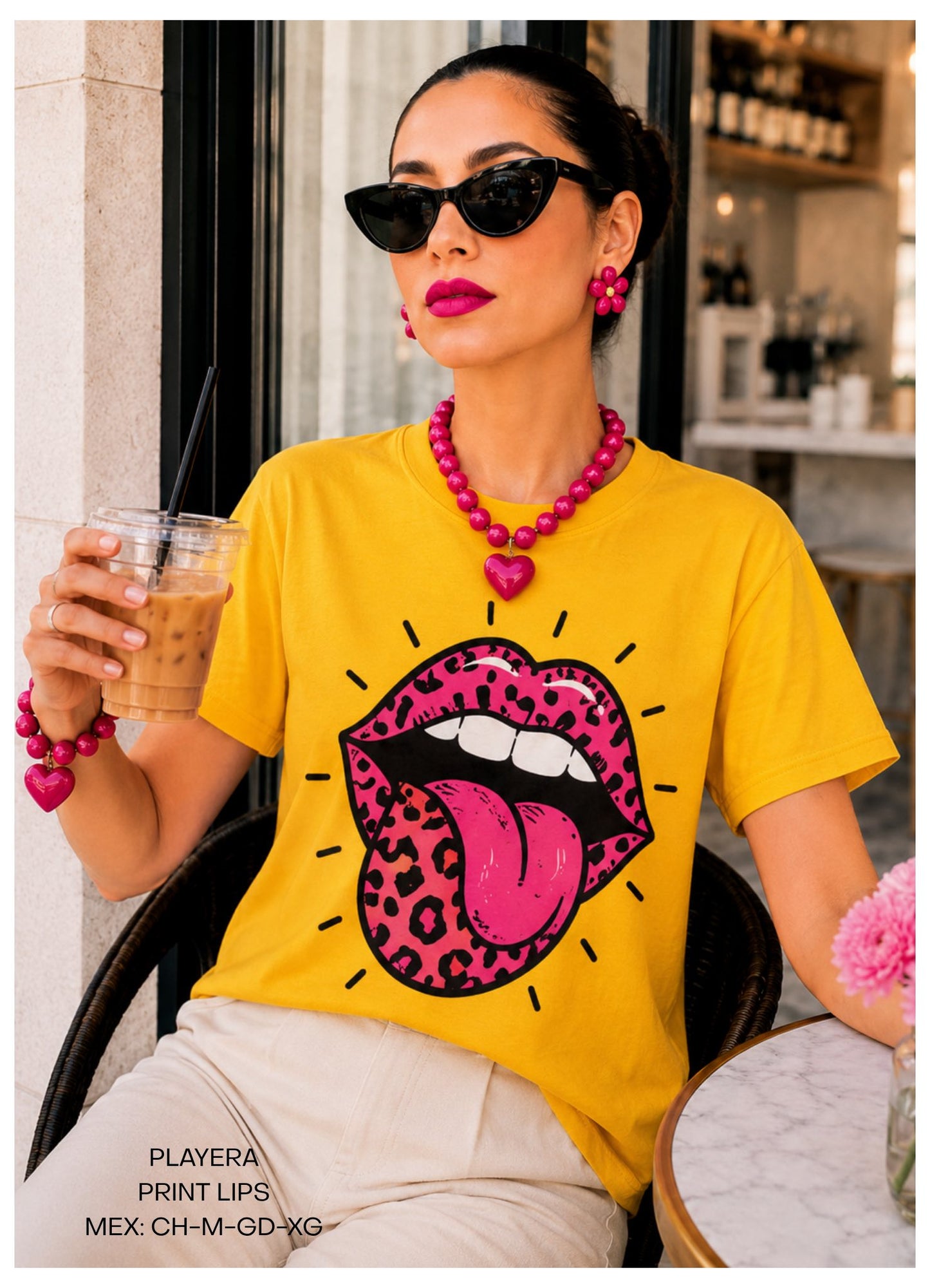 PLAYERA PRINT LIPS