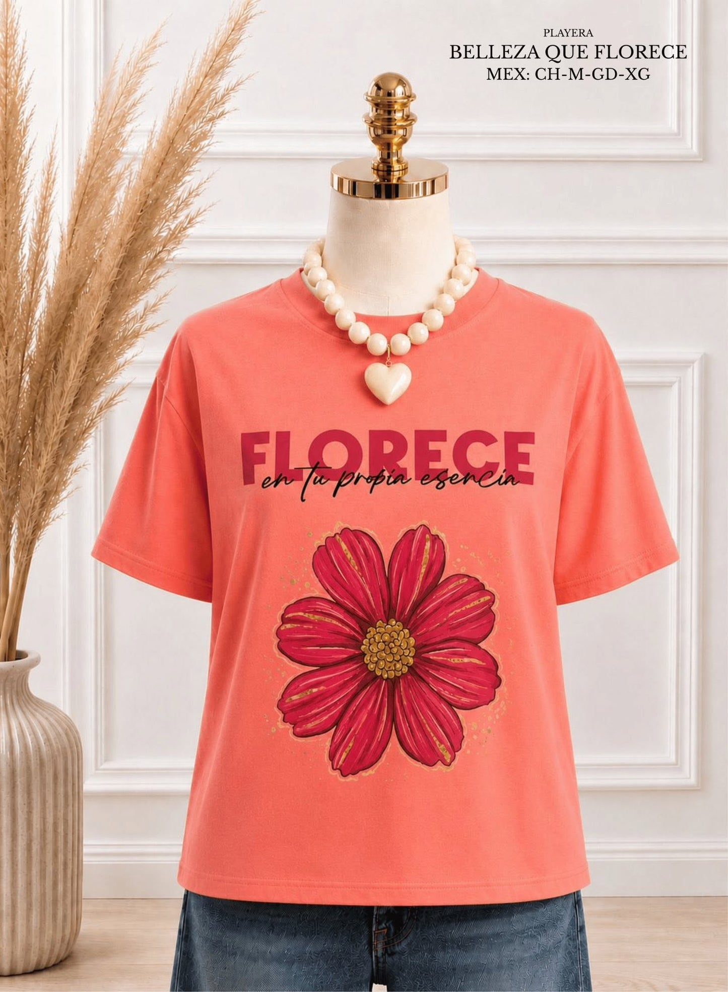 PLAYERA BELLEZA QUE FLORECE