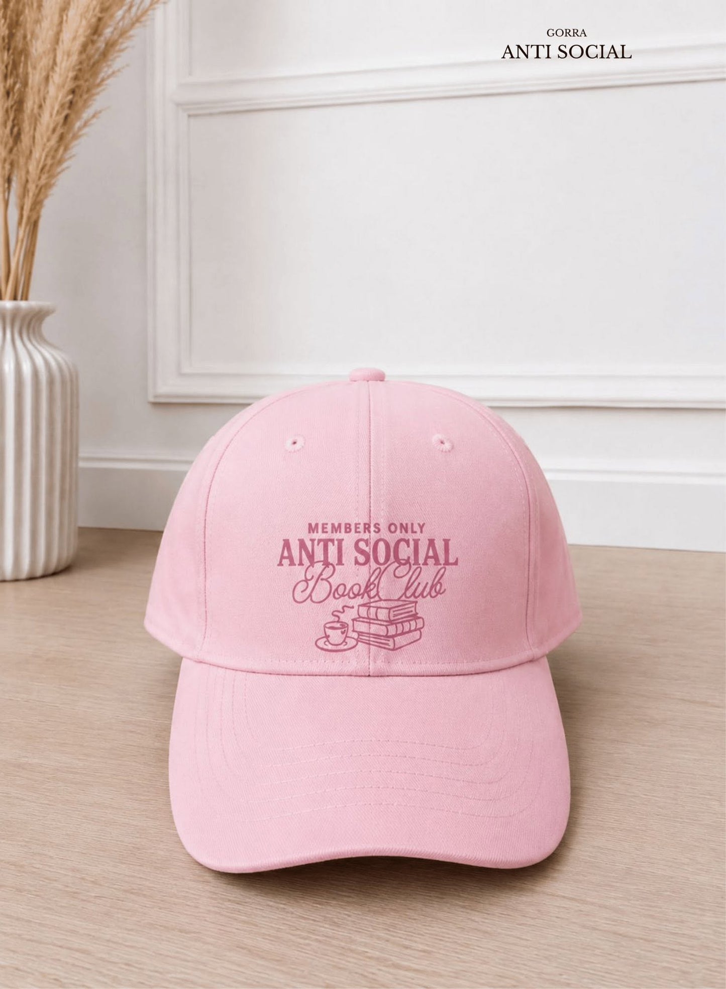 GORRA ANTI SOCIAL ROSA