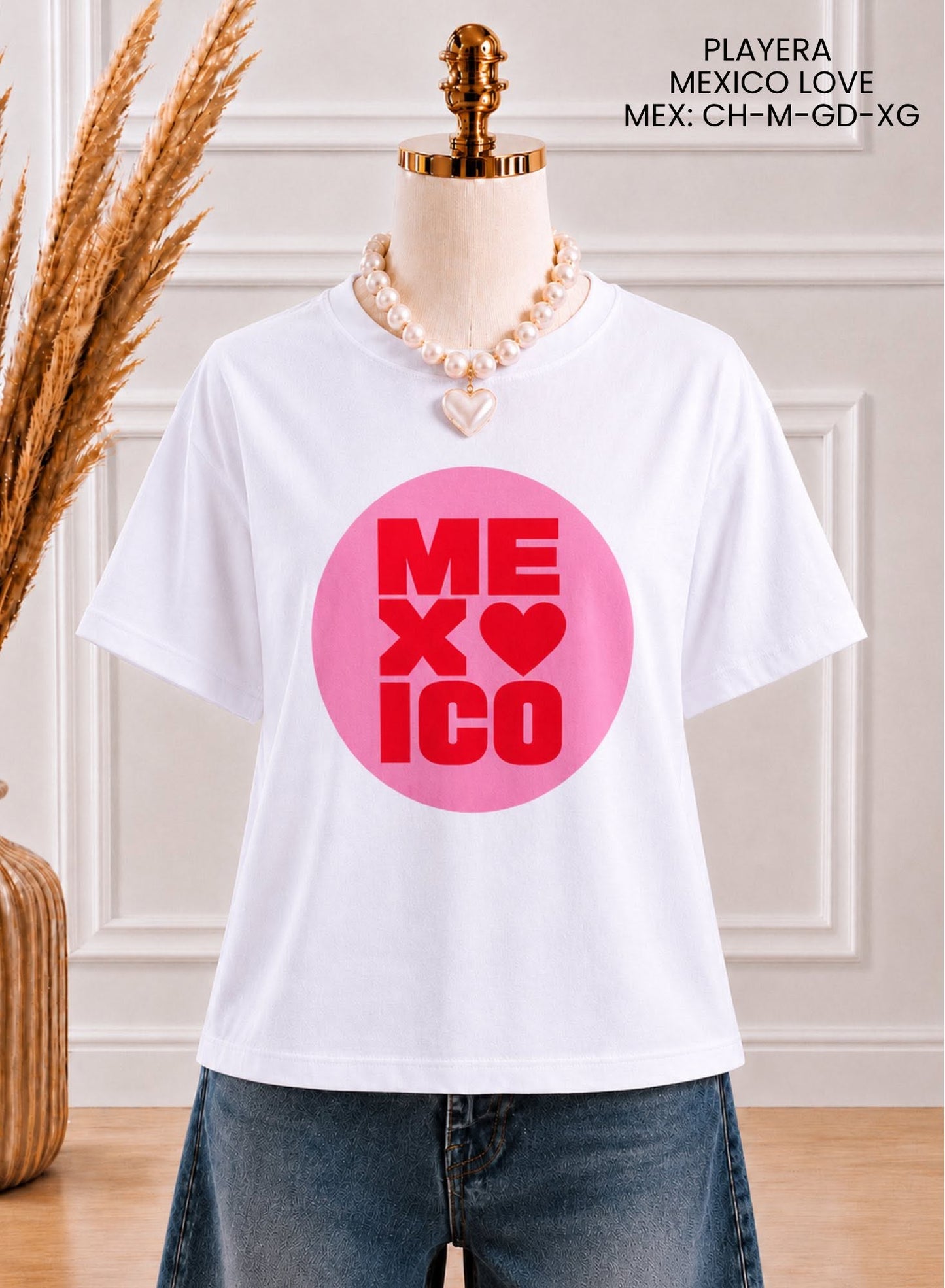 PLAYERA MEXICO LOVE