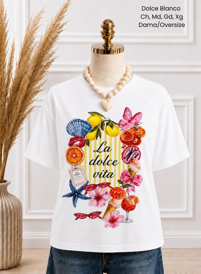 PLAYERA DOLCE BLANCO