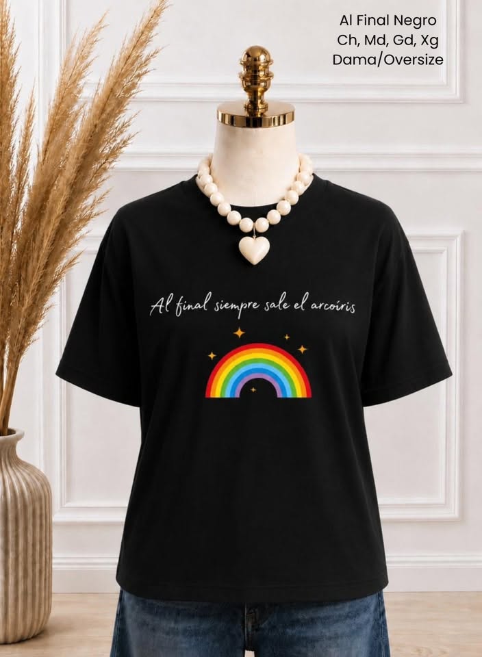 PLAYERA AL FINAL NEGRO