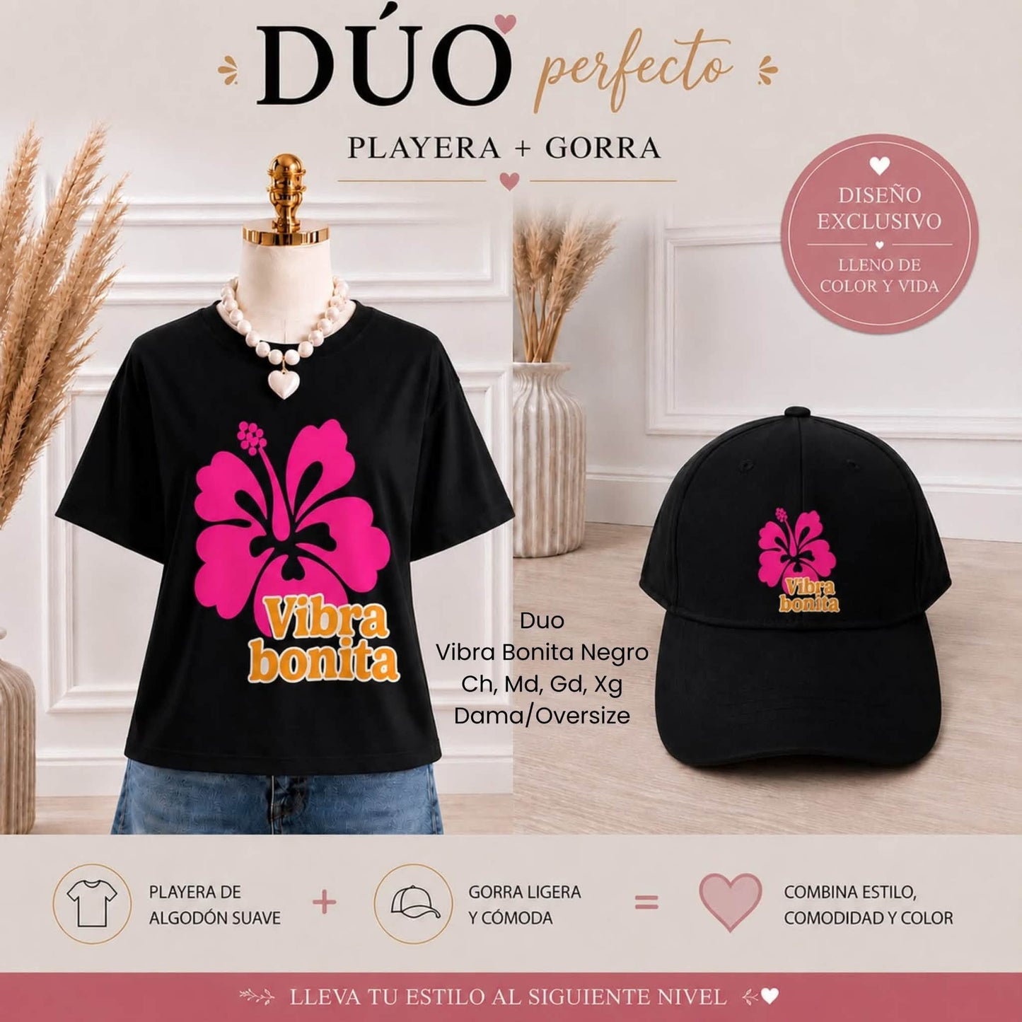 DUO VIBRA BONITA NEGRO