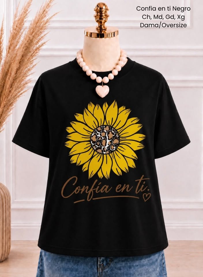 PLAYERA CONFIA EN TI NEGRO