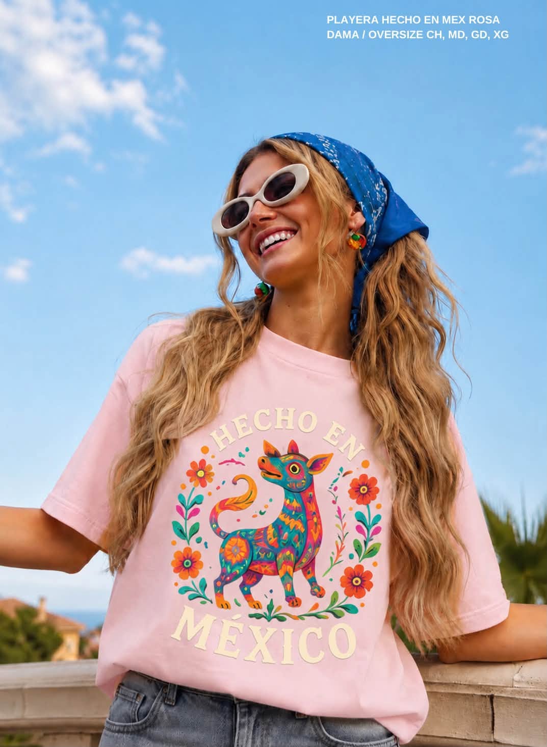 PLAYERA HECHO EN MEX ROSA