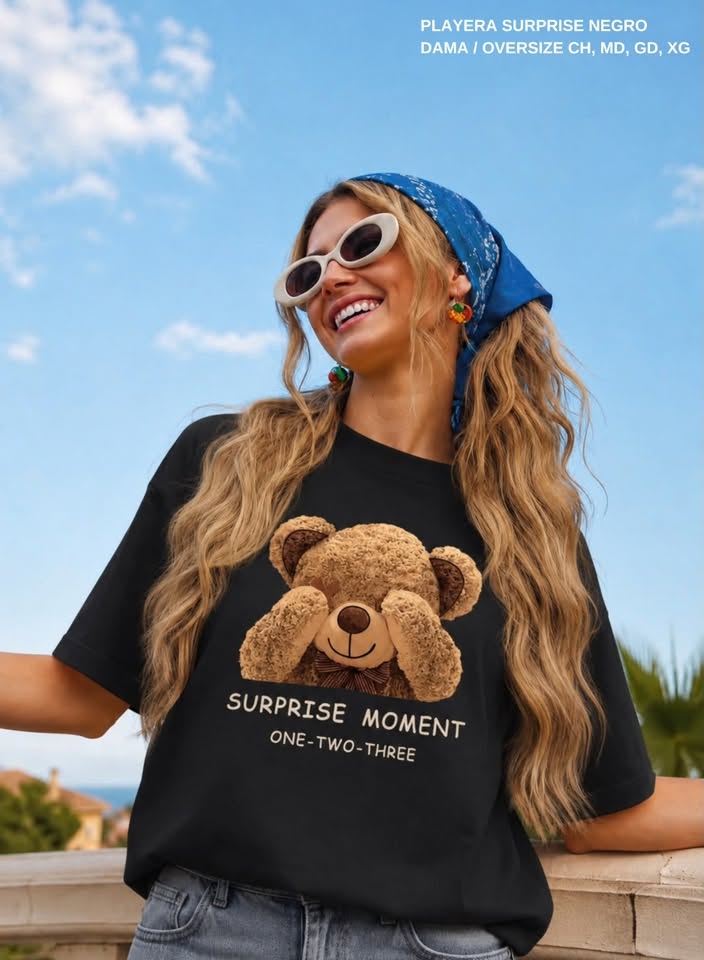 PLAYERA SURPRISE NEGRO
