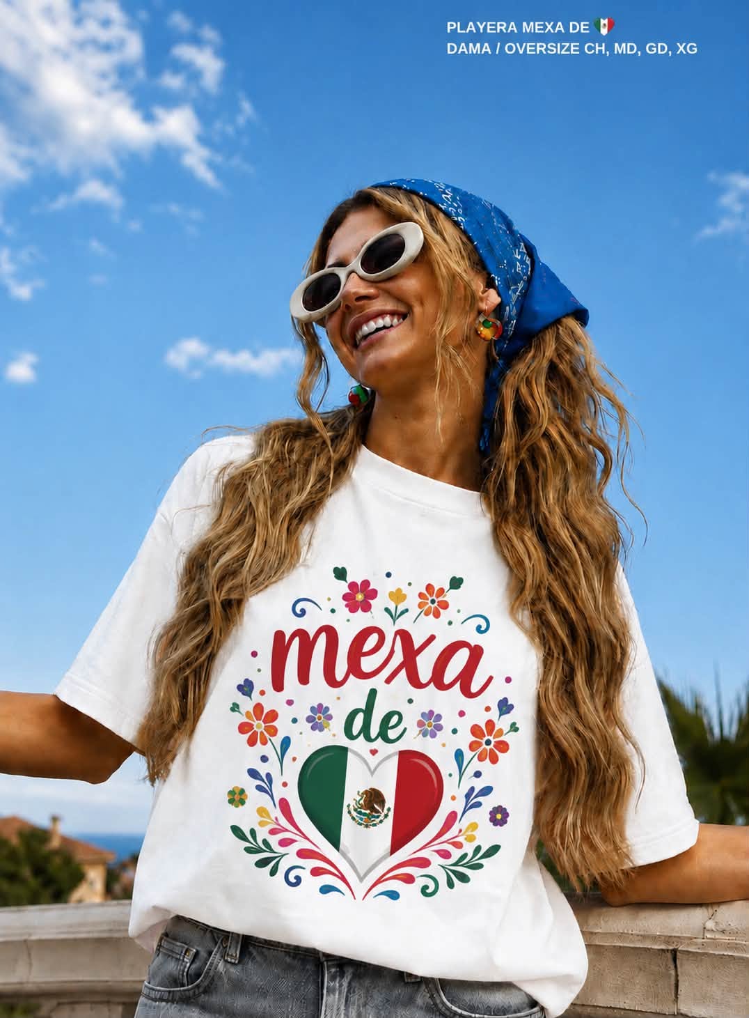 PLAYERA MEXA DE CORAZON♥