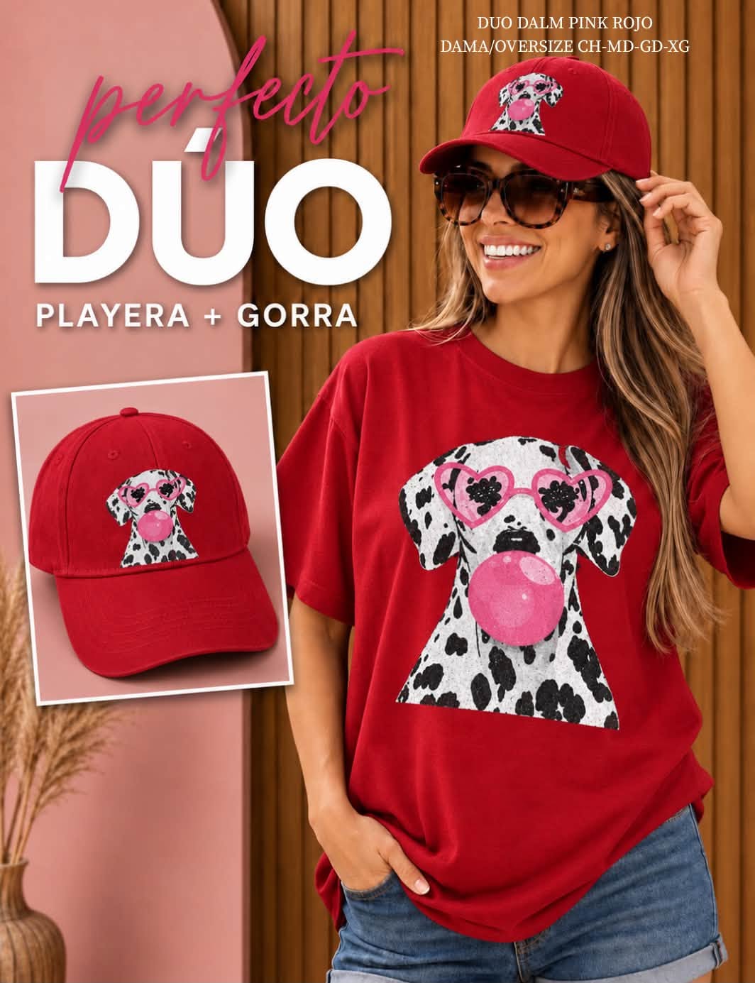 DUO DALM PINK ROJO