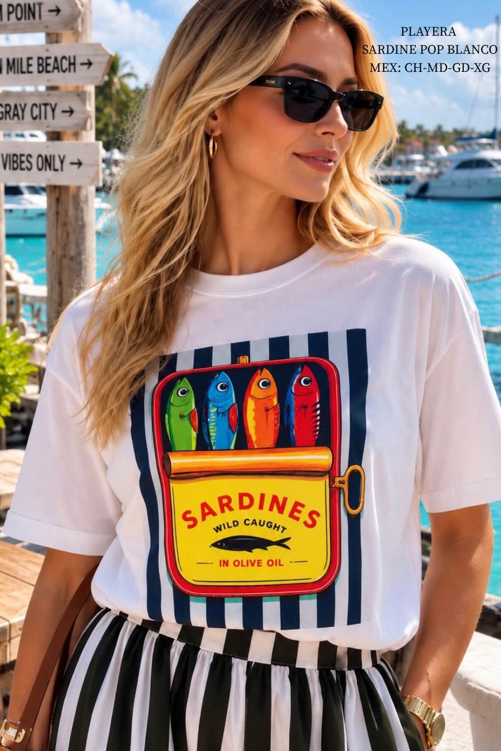 PALYERA SARDINES POP BLANCO