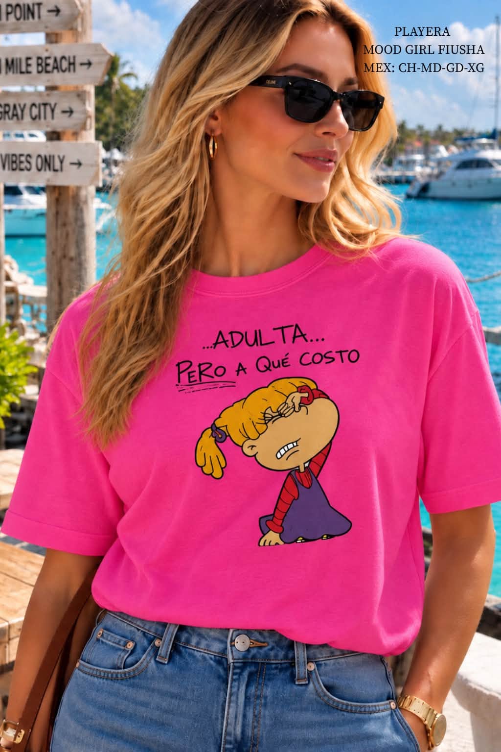 PLAYERA MOOD GIRL FIUSHA