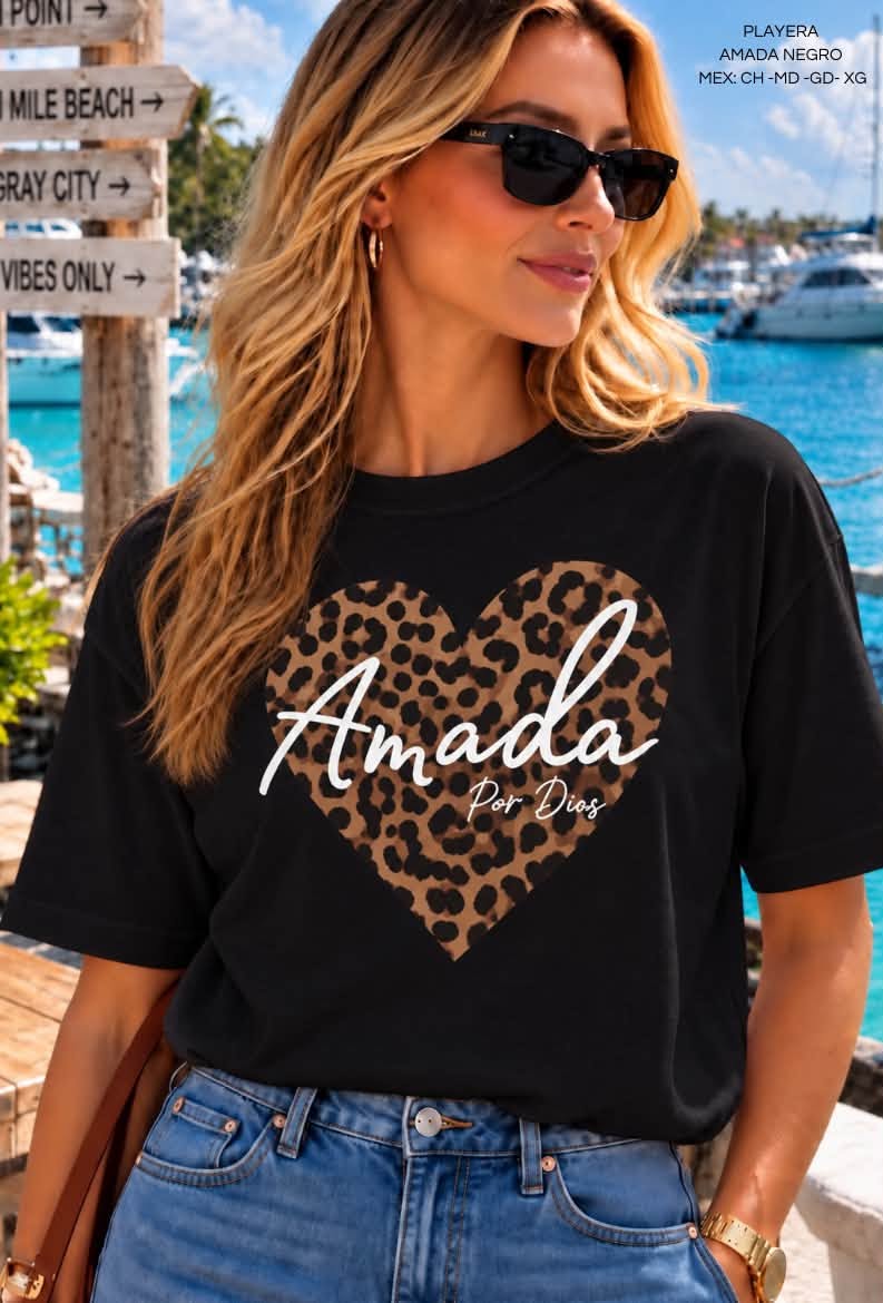 PLAYERA AMADA NEGRO