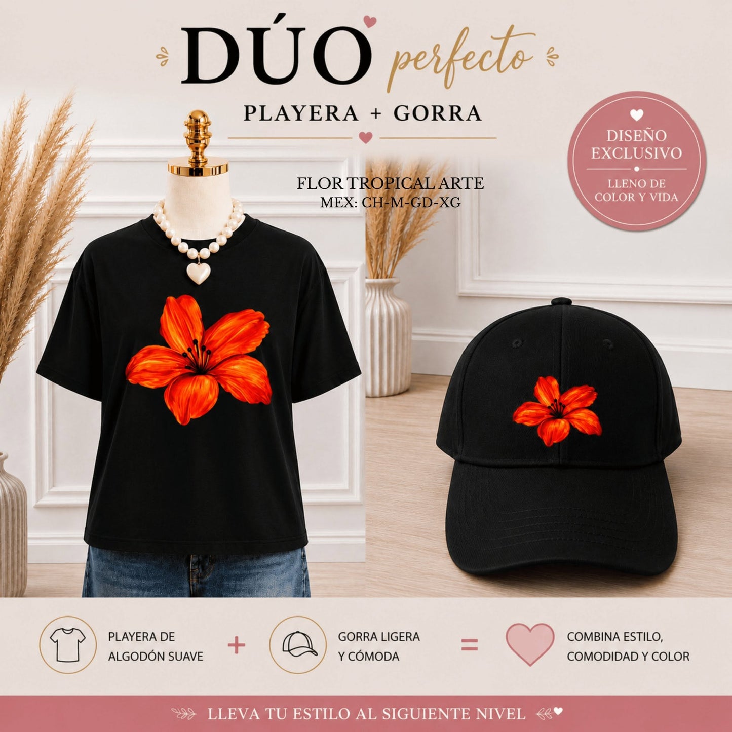 DUO FLOR TROPICAL ARTE