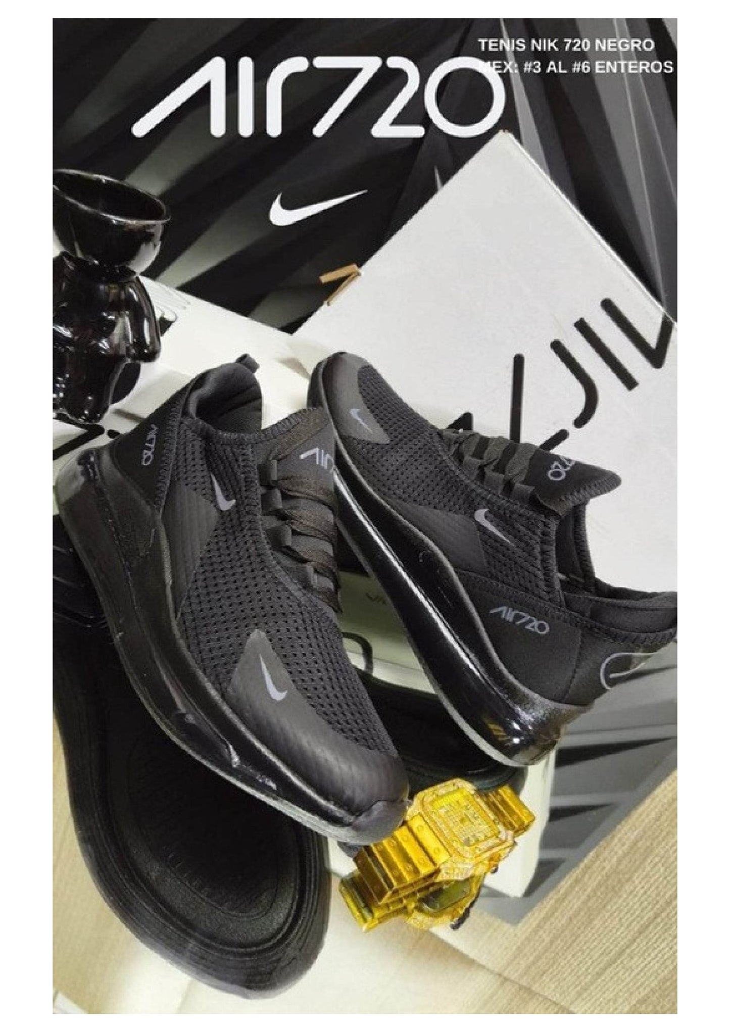 TENIS NIK 720 NEGRO
