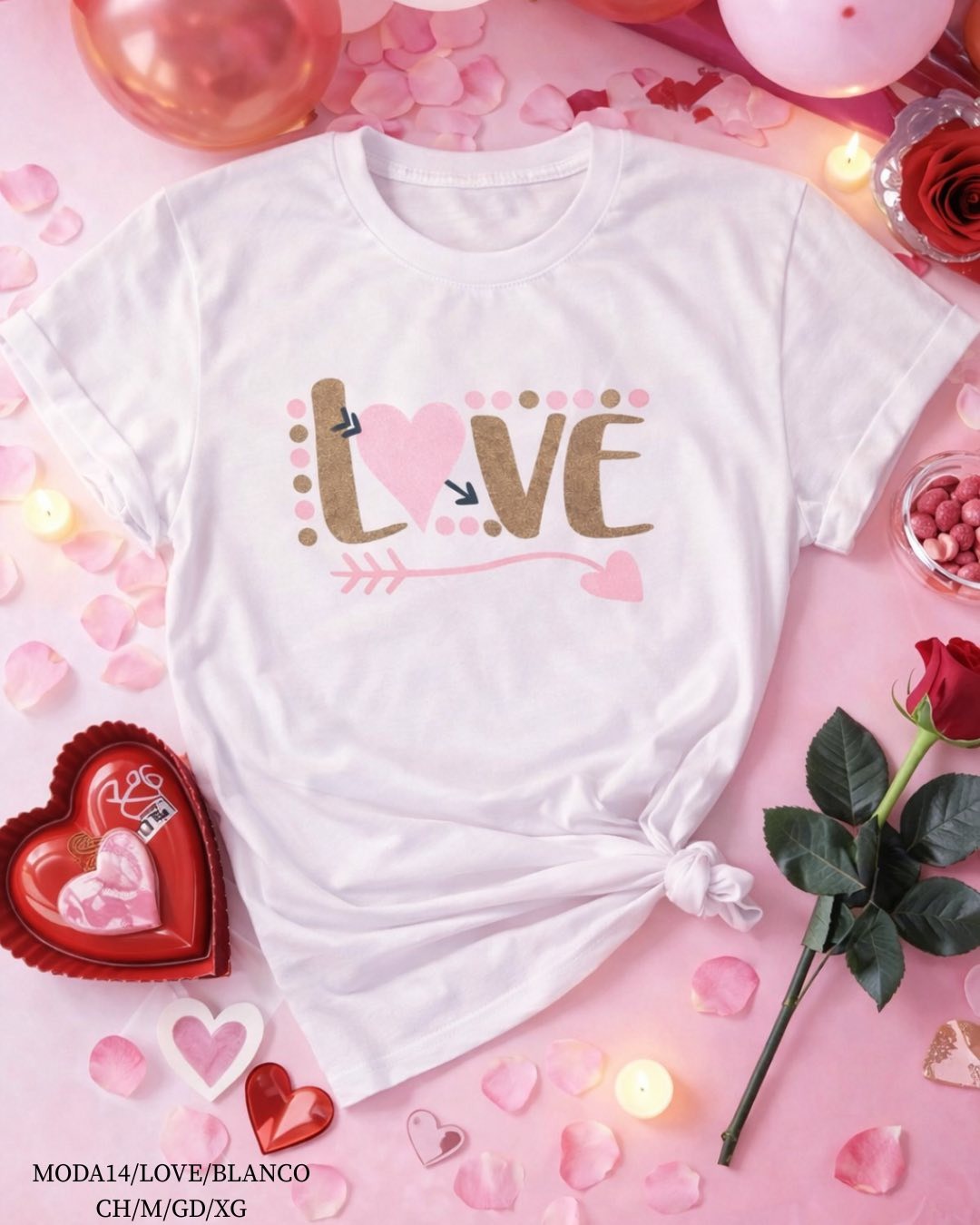 MODA14 LOVE BLANCO