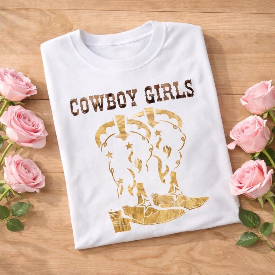 PLAYERA COWBOYGIRLS BLANCO