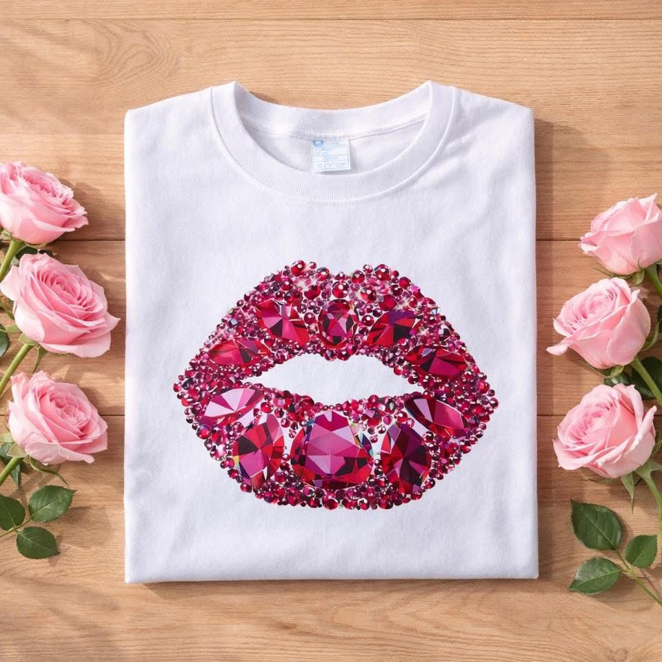 PLAYERA KISSDIAMOND BLANCO