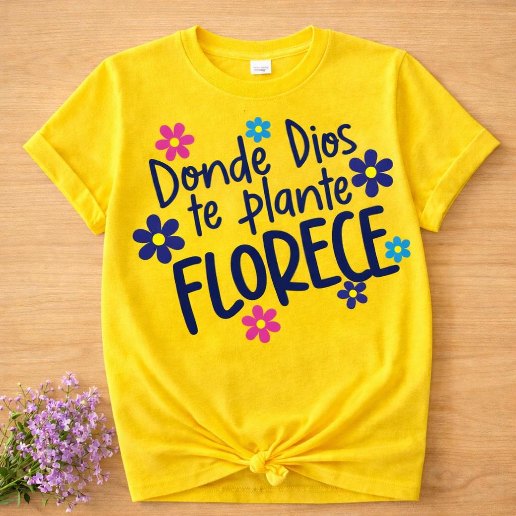 PLAYERA FLORECE YELLOW