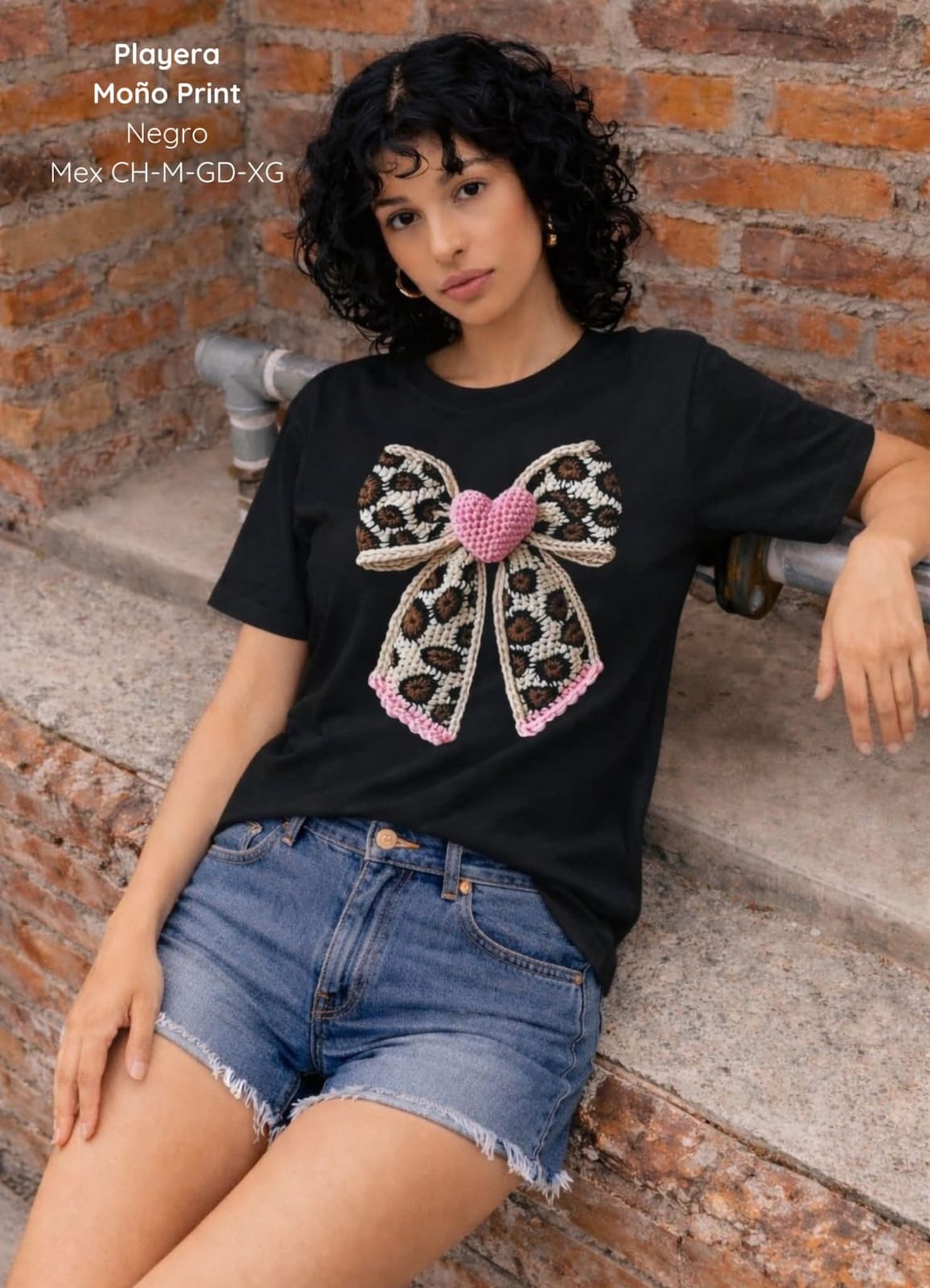 PLAYERA MOÑO PRINT DAMA