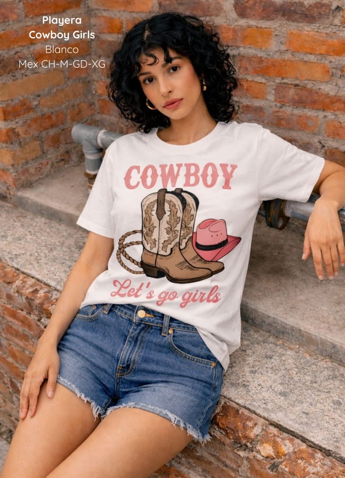 PLAYERA COWBOY GIRLS DAMA