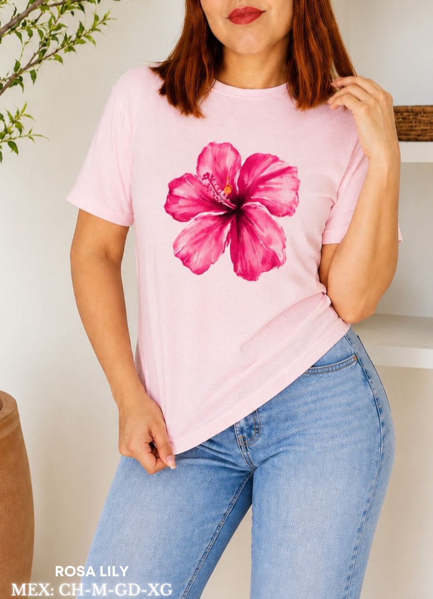 PLAYERA ROSA LILY