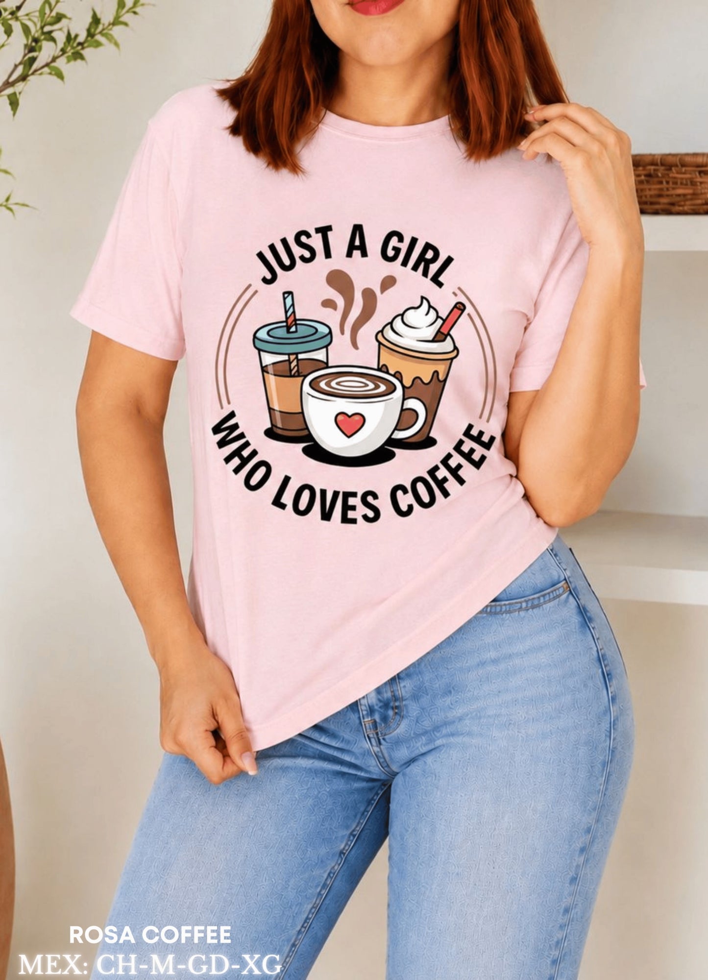 PLAYERA ROSA COFFE