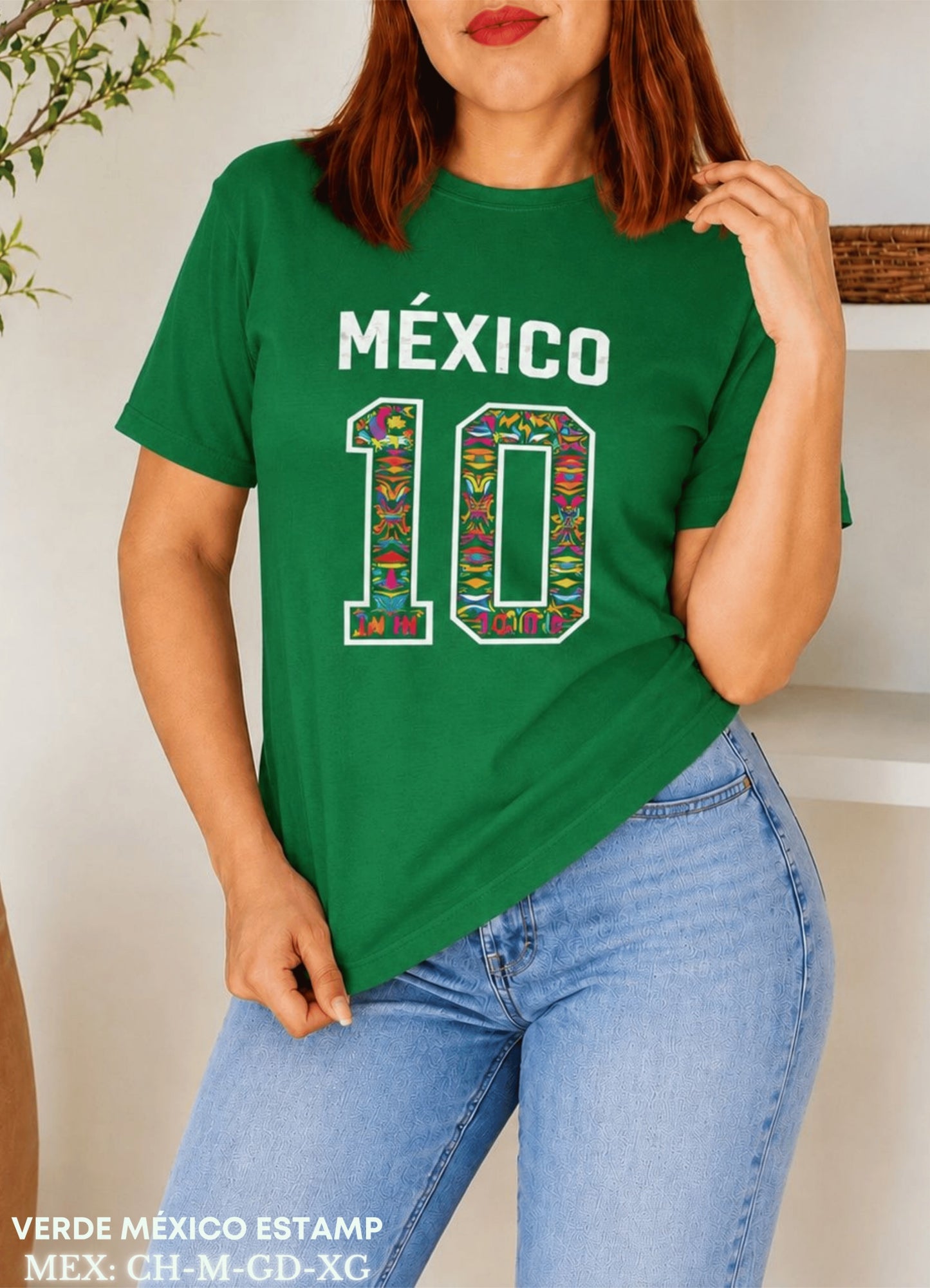 PLAYERA VERDE MEXICO ESTAMP