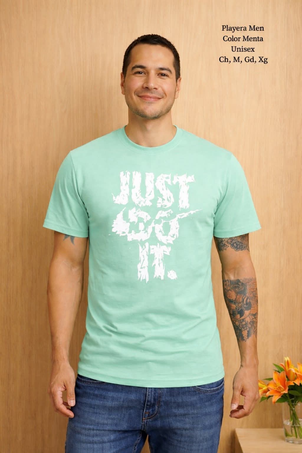 PLAYERA MEN JUST MENTA