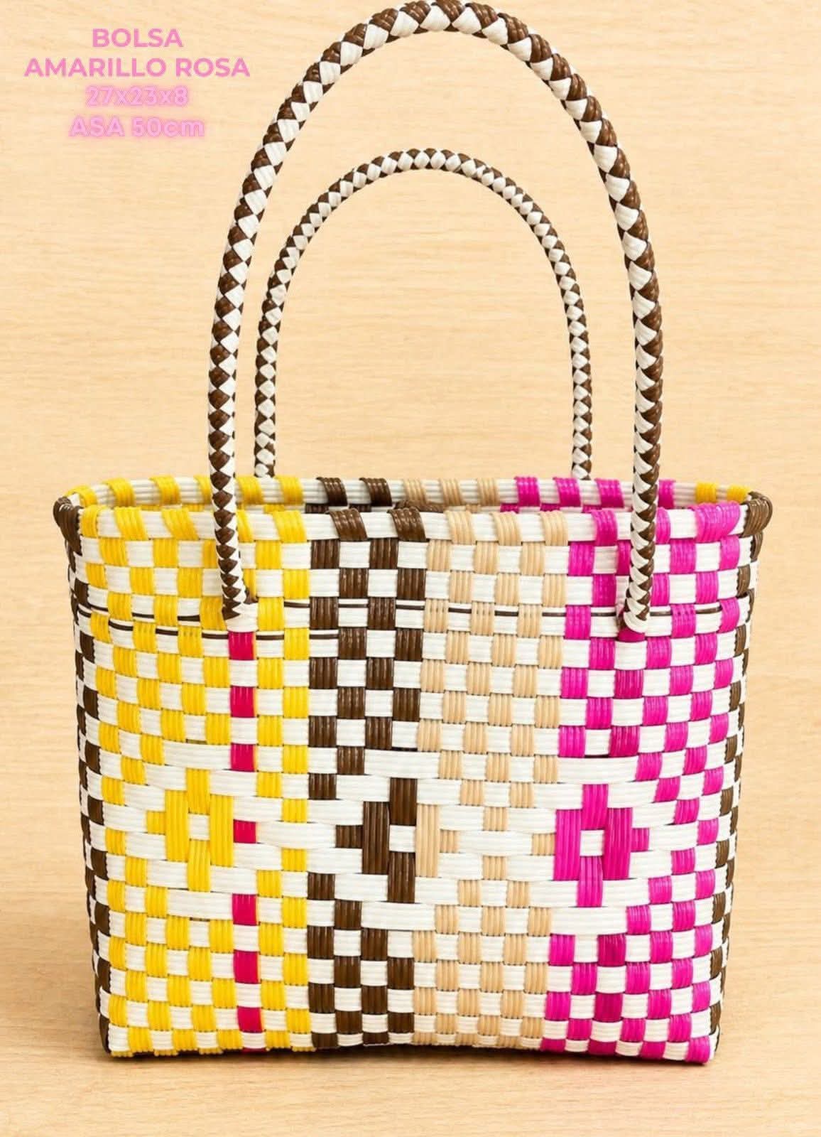 BOLSA AMARILLO ROSA CH
