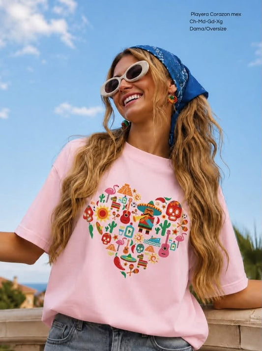 PLAYERA CORAZON MEX