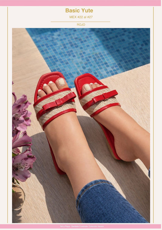 CUAD BASIC YUTE ROJO