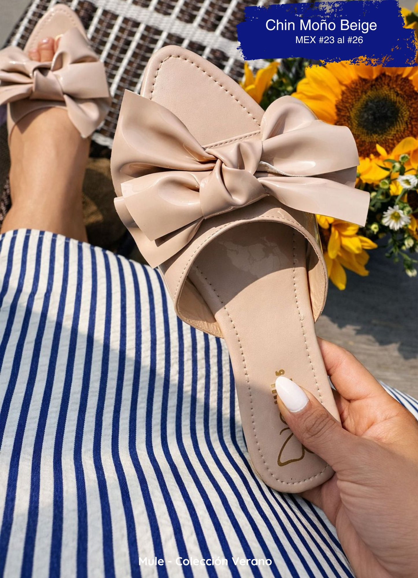 MULE CHIN MOÑO BEIGE