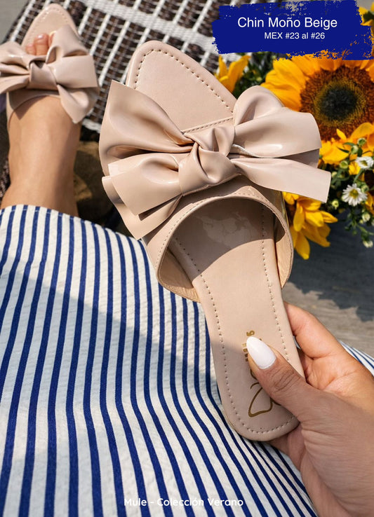 MULE CHIN MOÑO BEIGE