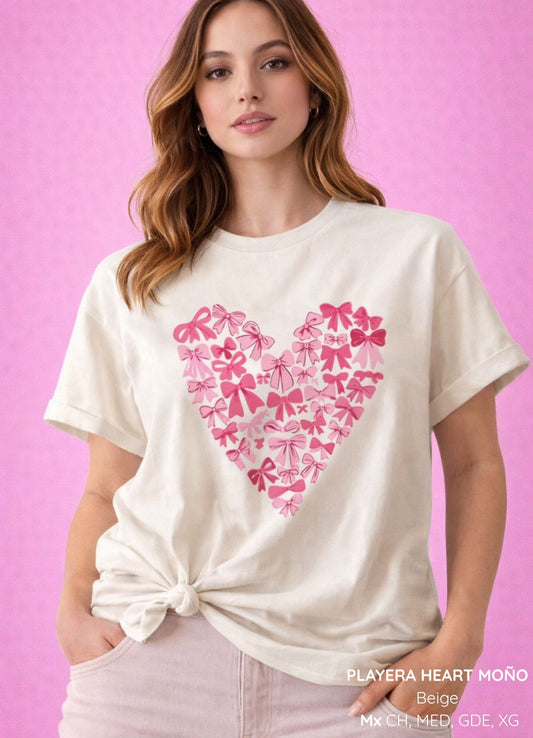 PLAYERA HEART MOÑO