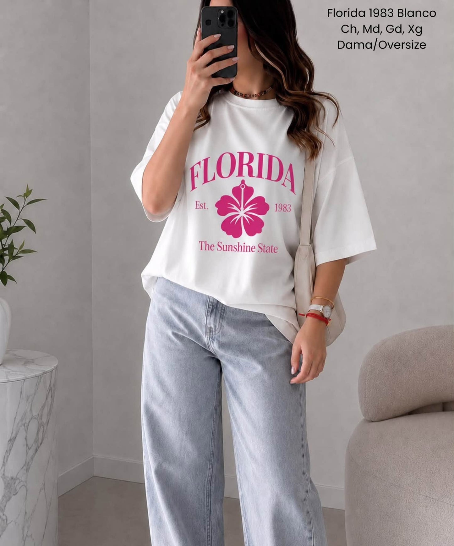 PLAYERA FLORIDA 1983 BLANCO