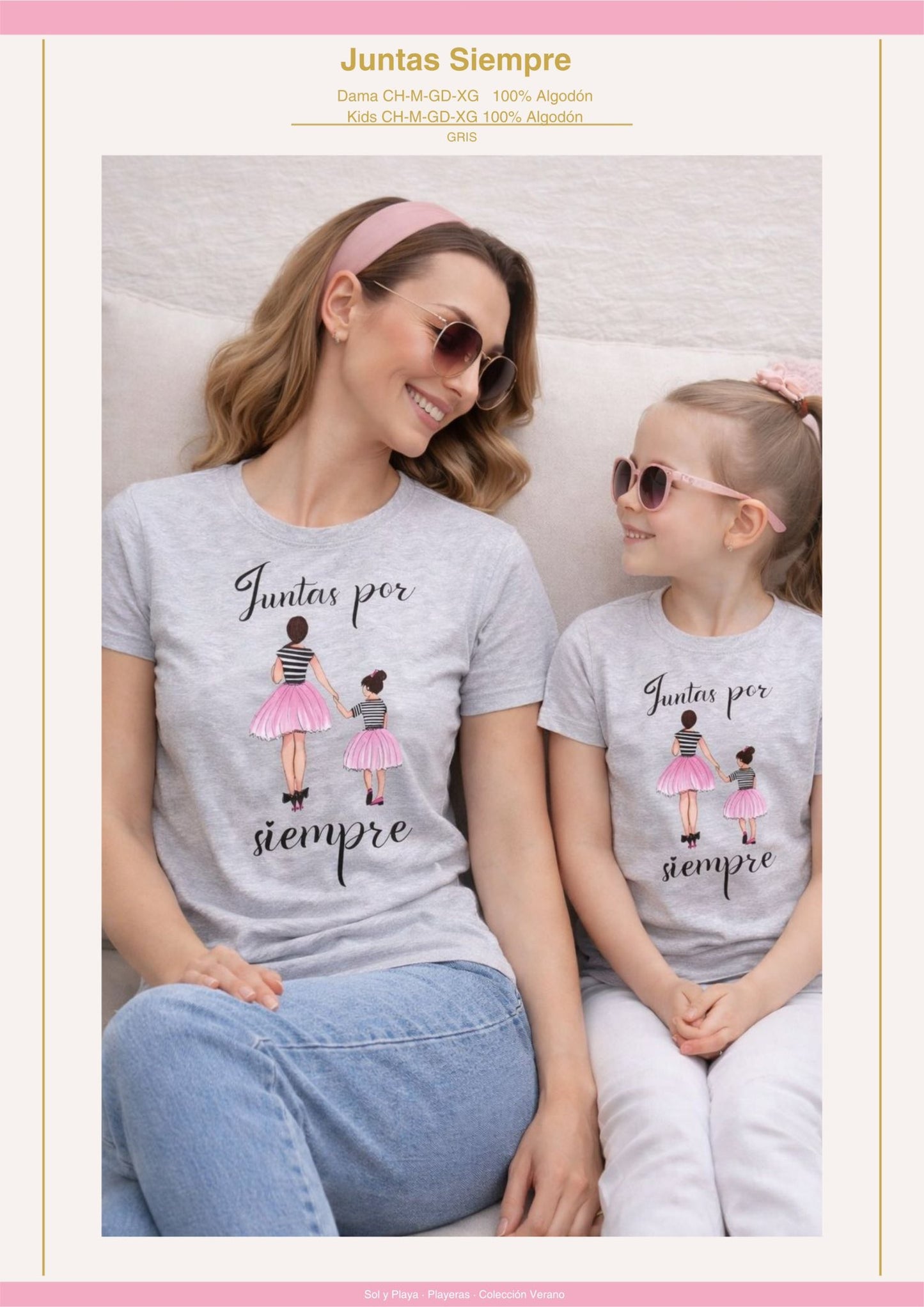 PLAYERA JUNTAS SIEMPRE DAMA
