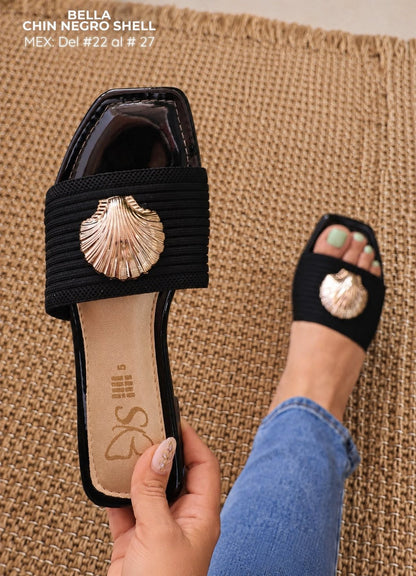 BELLA CHIN NEGRO SHELL