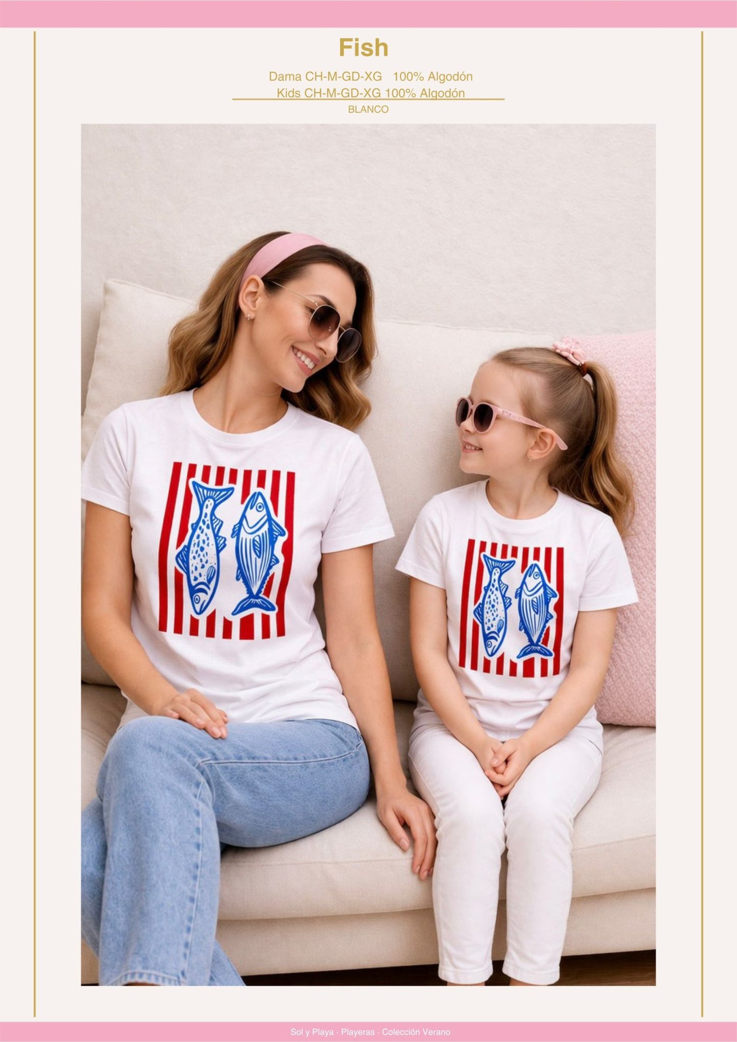 PLAYERA FISH BLANCO KIDS