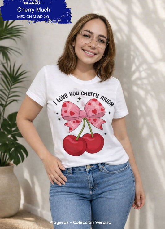 PLAYERA CHERRY MUCH